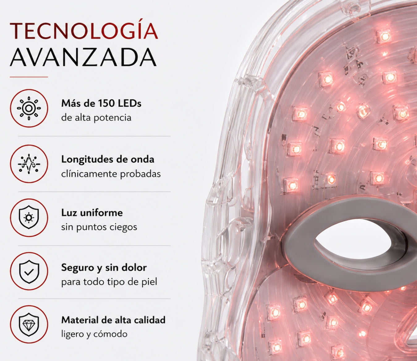 Máscara LED Facial