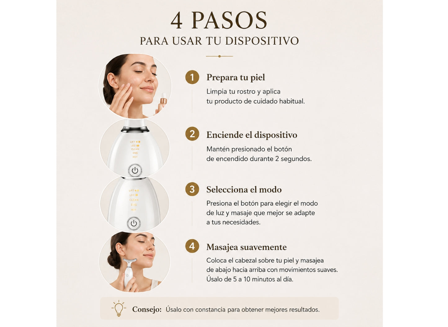 Escultor Facial LED 7 en 1